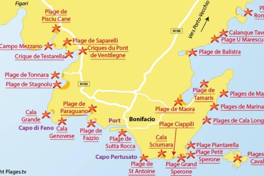 Bonifacio 3Mn Du Port! Villa Piscine Chauffee ,Clim,Wifi Zewnętrze zdjęcie